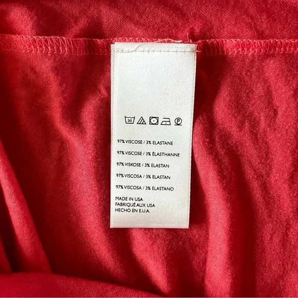 NWOT Free People Beach Coral One Shoulder Tie Swim Cover-up Size Large - Picture 2 of 10